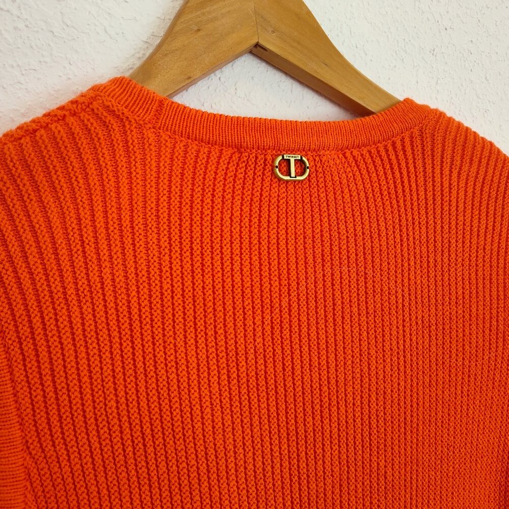 Twinset Milano, Women’s Midi Dress, Knit Cotton, Luxury, M - Picture 7 of 10